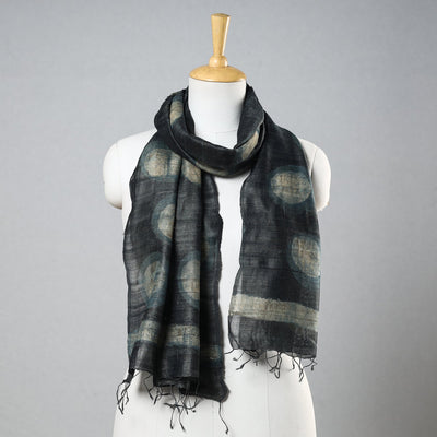  Handloom Block Print Tussar Silk Bindaas Stole