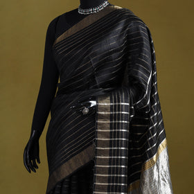 Handloom tussar silk zari border bhagalpuri saree 07