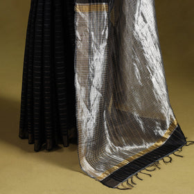 Handloom tussar silk zari border bhagalpuri saree 07