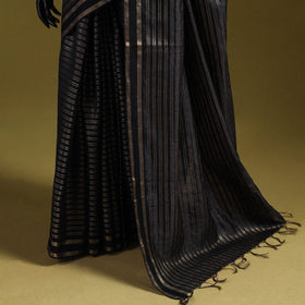 Handloom tussar silk zari border bhagalpuri saree 16