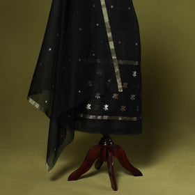 Handloom zari buti chanderi silk 2pc unstitched dress