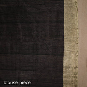 Black - handloom zari work chanderi silk saree 04