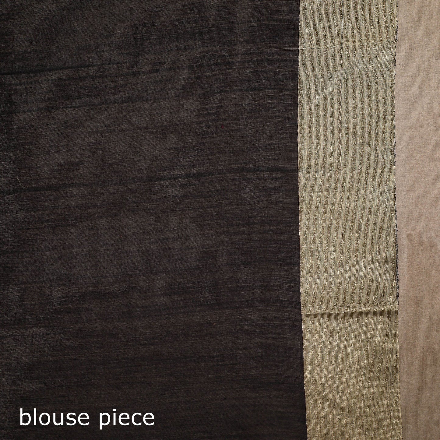 Black - handloom zari work chanderi silk saree 13