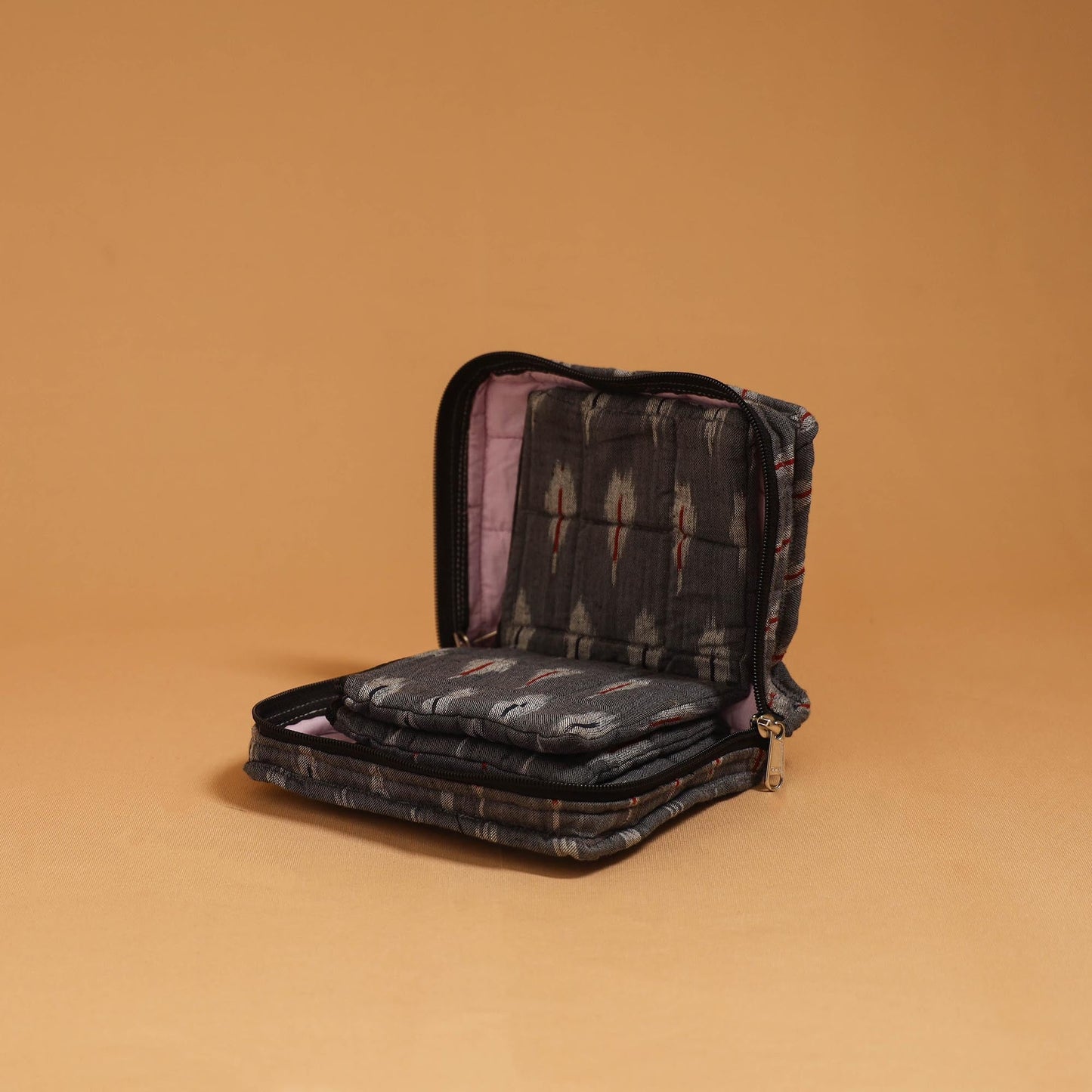 Handmade 4 pockets quilted jewellery bag 44 - handcrafted