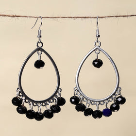 Black - handmade beaded earrings 12 - handcrafted