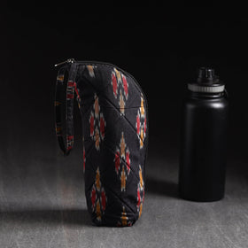 Black Handmade Cotton 1L Water Bottle Cover
