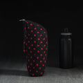 Black Handmade Cotton 1L Water Bottle Cover