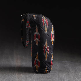 Black Handmade Cotton 1L Water Bottle Cover