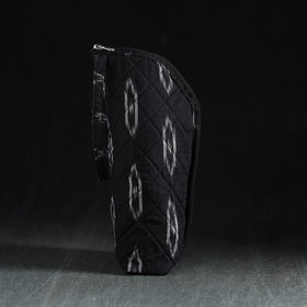 Black Handmade Cotton 1L Water Bottle Cover