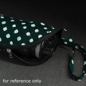 Black Handmade Cotton 1L Water Bottle Cover