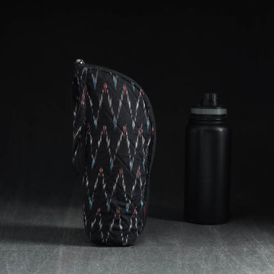  Black Handmade Cotton 1L Water Bottle Cover