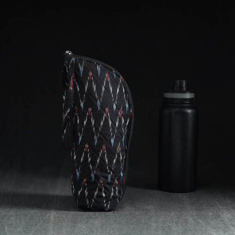  Black Handmade Cotton 1L Water Bottle Cover