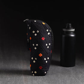  Black Handmade Cotton 1L Water Bottle Cover