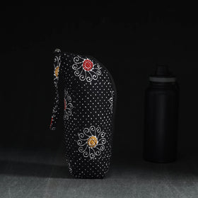 Black Handmade Cotton 1L Water Bottle Cover