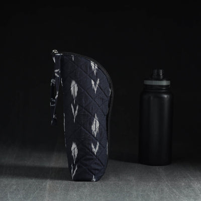  Black Handmade Cotton 1L Water Bottle Cover