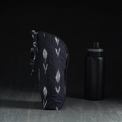  Black Handmade Cotton 1L Water Bottle Cover