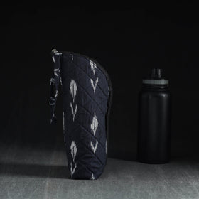  Black Handmade Cotton 1L Water Bottle Cover
