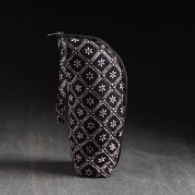  Black Handmade Cotton 1L Water Bottle Cover