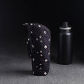 Black Handmade Cotton 1L Water Bottle Cover