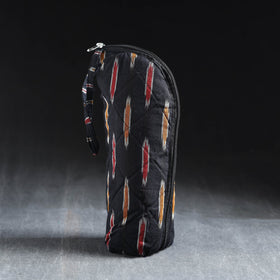 Black Handmade Cotton 1L Water Bottle Cover