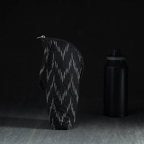 Black Handmade Cotton 1L Water Bottle Cover