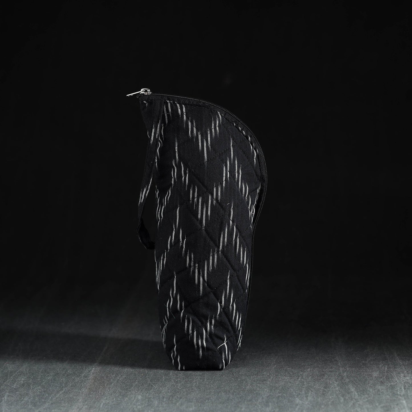 Black Handmade Cotton 1L Water Bottle Cover