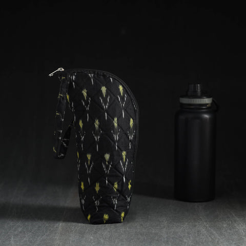  Black Handmade Cotton 1L Water Bottle Cover