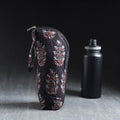 Black Handmade Cotton 1L Water Bottle Cover