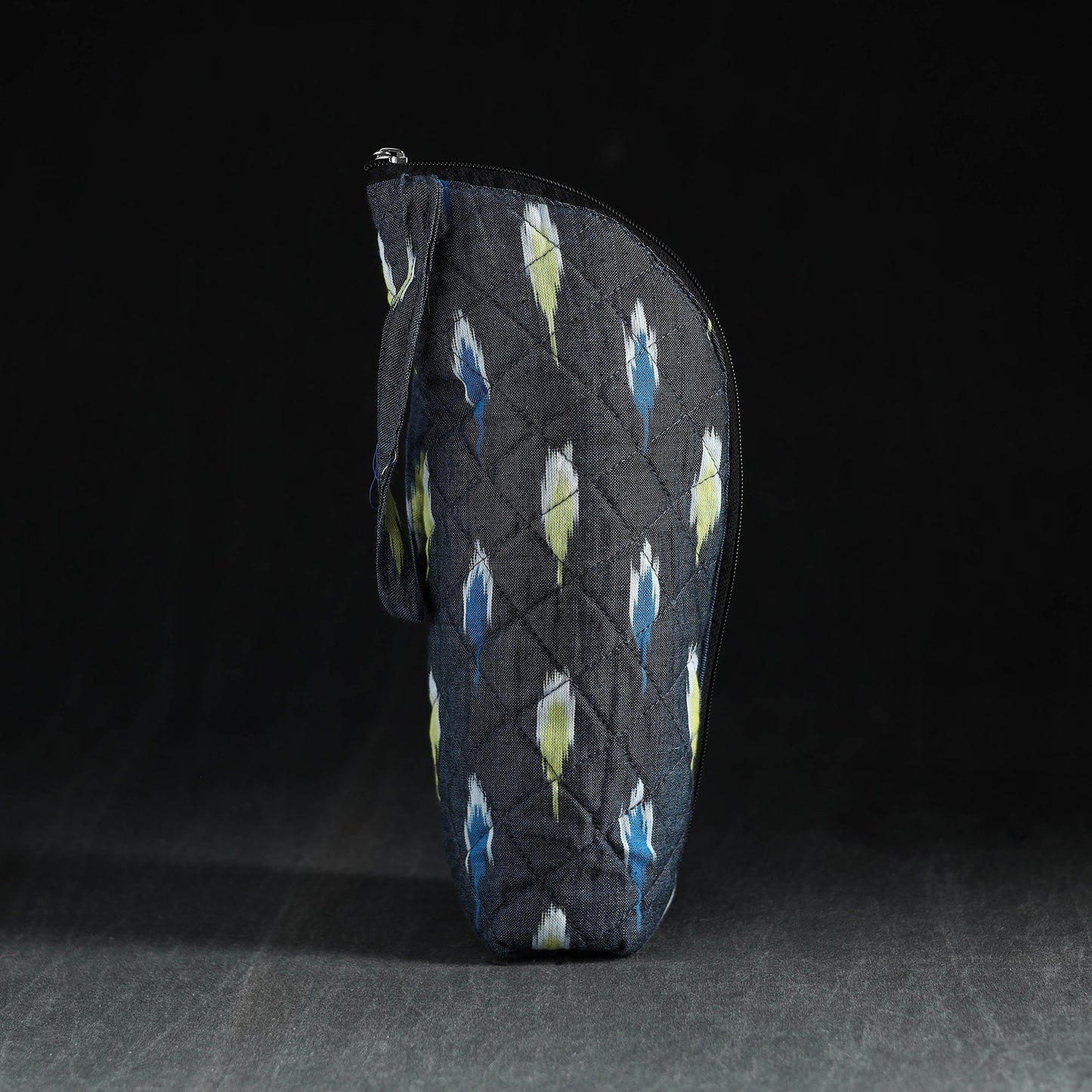 Black Handmade Cotton 1L Water Bottle Cover