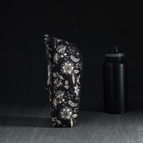 Black Handmade Cotton 1L Water Bottle Cover