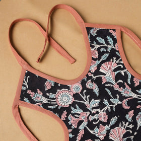 Black Handmade Cotton Baby Bib