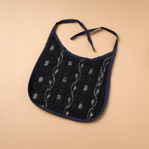 Black Handmade Cotton Baby Bib