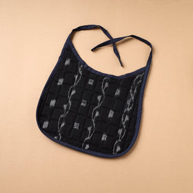 Black Handmade Cotton Baby Bib
