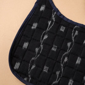 Black Handmade Cotton Baby Bib