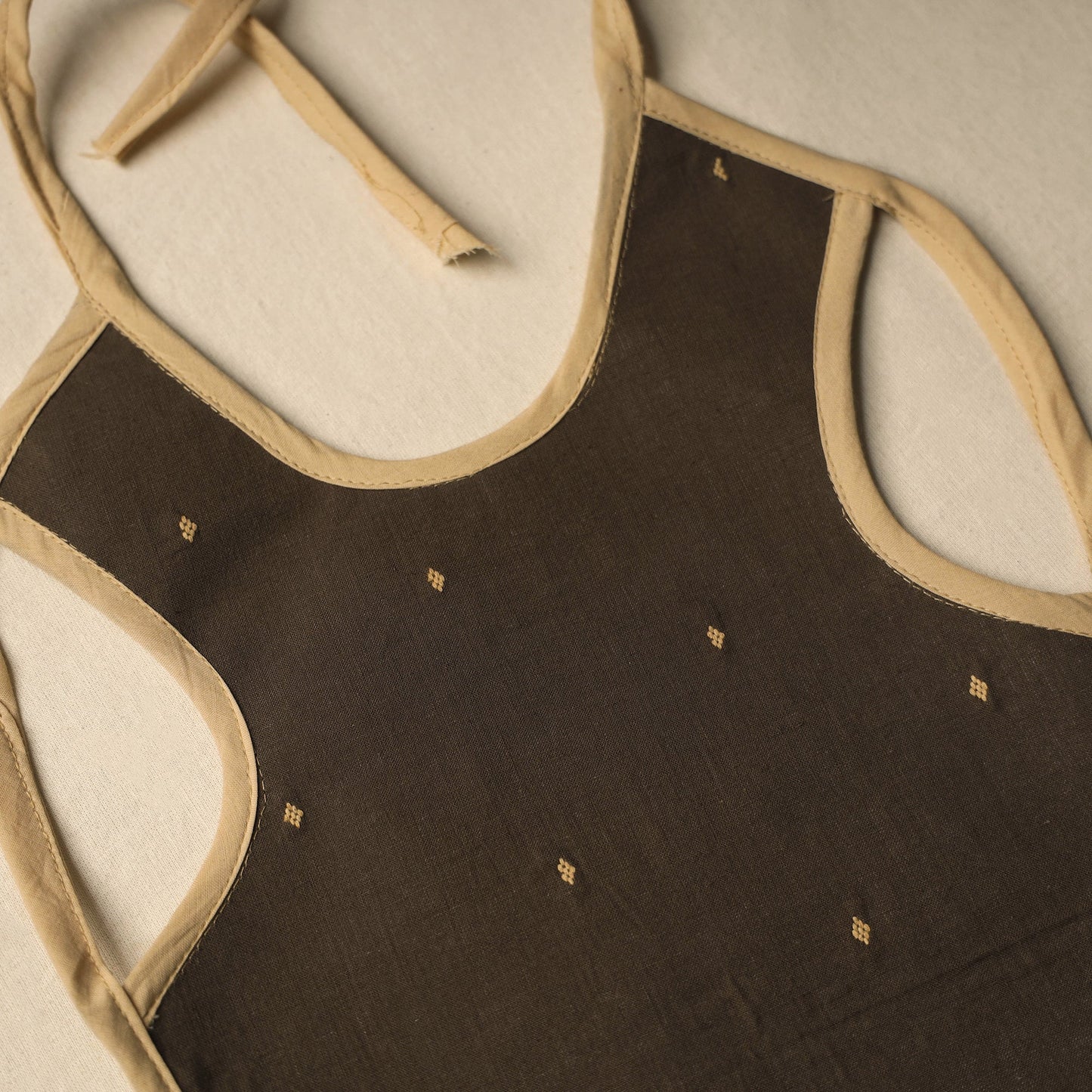 Black Handmade Cotton Baby Bib