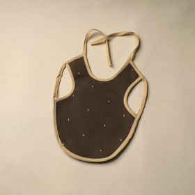 Black Handmade Cotton Baby Bib