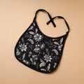Black Handmade Cotton Baby Bib