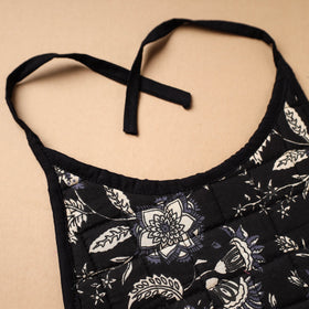 Black Handmade Cotton Baby Bib