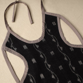 Black Handmade Cotton Baby Bib