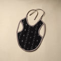 Black Handmade Cotton Baby Bib