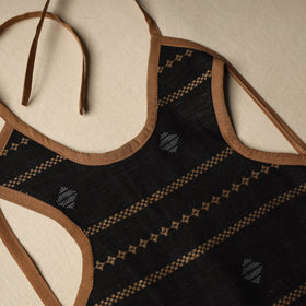 Black Handmade Cotton Baby Bib