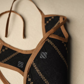 Black Handmade Cotton Baby Bib