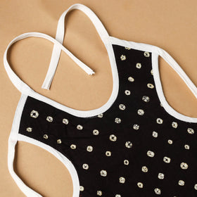 Black Handmade Cotton Baby Bib