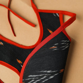 Black Handmade Cotton Baby Bib