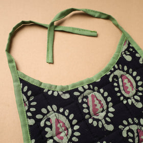 Black Handmade Cotton Baby Bib