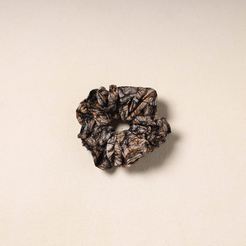 Black Handmade Cotton Elastic Rubber Band/Scrunchie