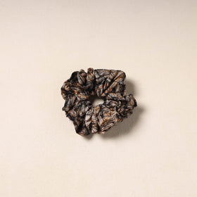 Black Handmade Cotton Elastic Rubber Band/Scrunchie