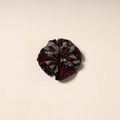 Black Handmade Cotton Elastic Rubber Band/Scrunchie