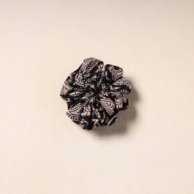 Black Handmade Cotton Elastic Rubber Band/Scrunchie