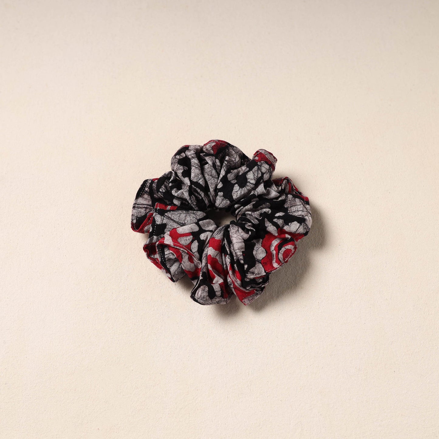 Black Handmade Cotton Elastic Rubber Band/Scrunchie
